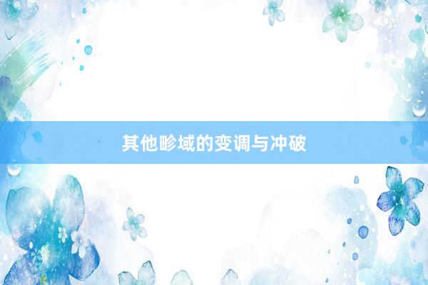 其他畛域的变调与冲破